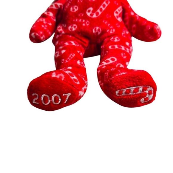 Ty Beanie Baby Candy Canes Red Bear Christmas 2007 with tags - Picture 4 of 8